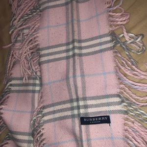 Pink Burberry Scarf